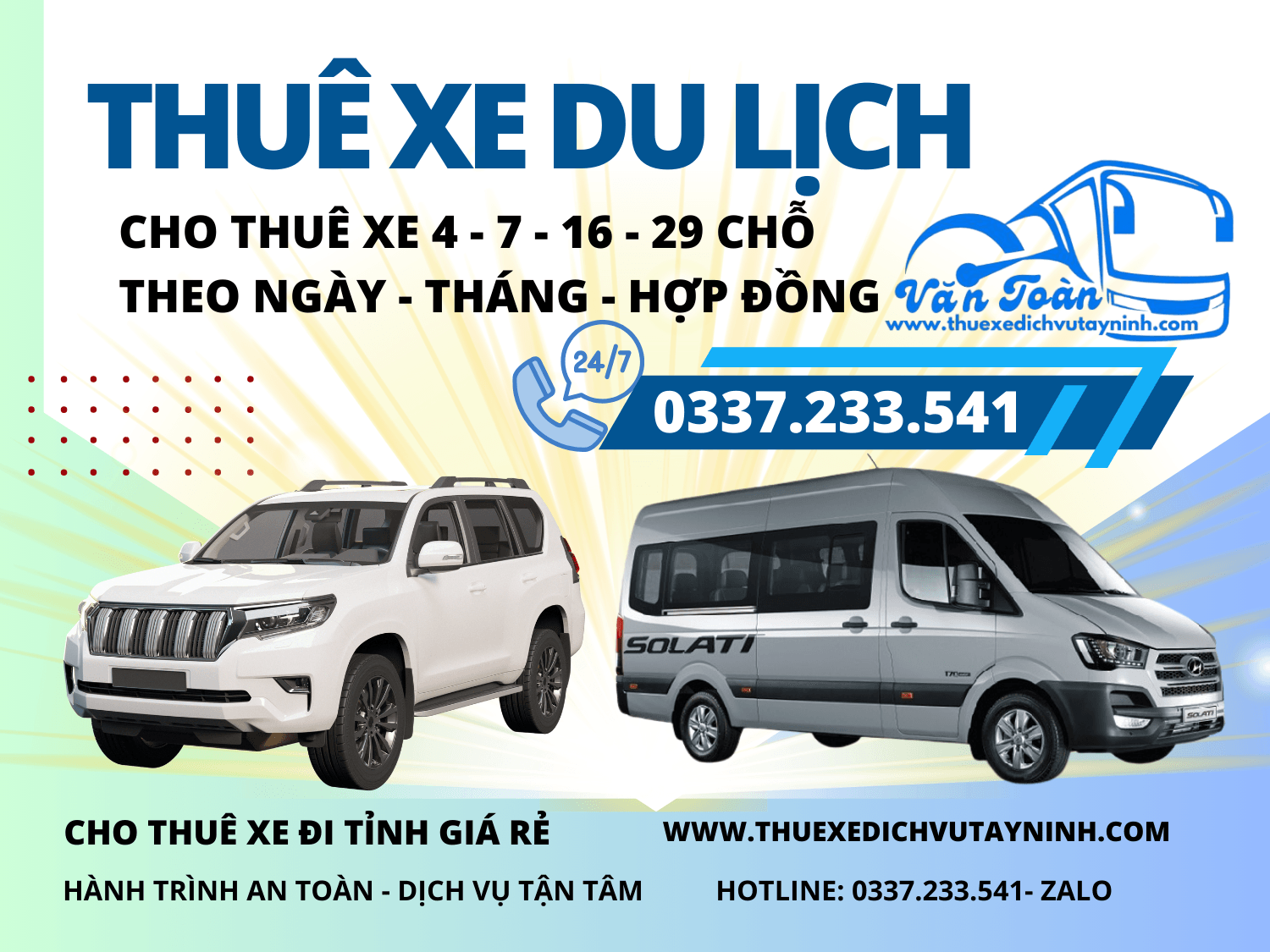 THUE XE DICH VU TAY NINH